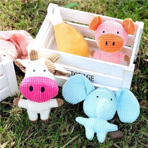 NEW - Plush Dog Toy Squeaky Puppy Chew Toys , Gift for Dog Lovers - Picture 4 of 6